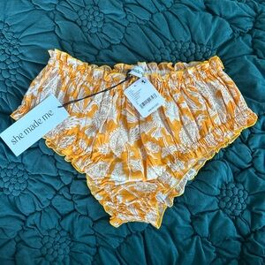 Free People She Made Me Women’s Floral Swim Bottoms - Yellow